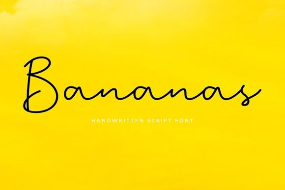 Bananas Script Font for Timeless Design