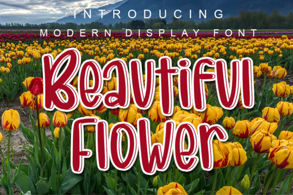 Beautiful Flower Font for Creative Projects