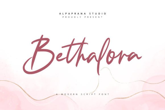 Bethalora: A Classy Signature Script Font for Strategic Creativity