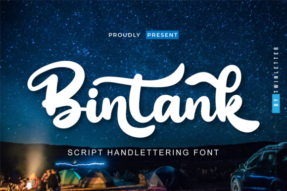 Bintank: A Playful Script Font for Creative Expression