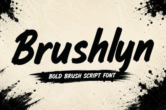 Brushlyn – The Bold Brush Script Font That Elevates Creative Design