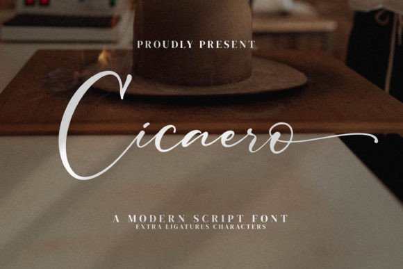Cicaero: A Romantic and Sweet Calligraphy Typeface with a Luxurious Touch