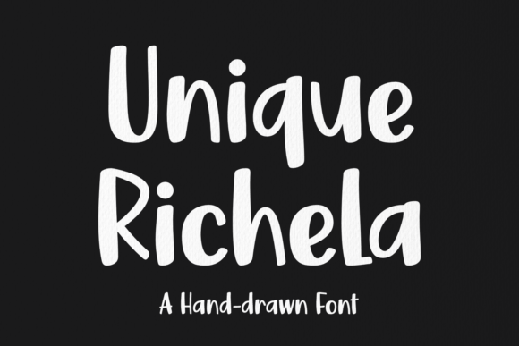Discover the Charm of Unique Richela: A Stylish Hand-Drawn Font for Creative Projects