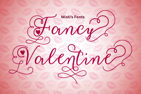 Fancy Valentine: A Calligraphy Typeface for Romantic and Creative Projects