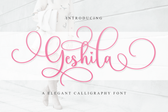 Geshila: Elevate Your Design with an Elegant Calligraphy Script Font