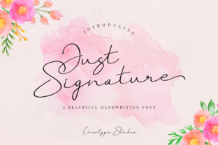 Just Signature: A Modern Script Font for Classy and Feminine Design Projects
