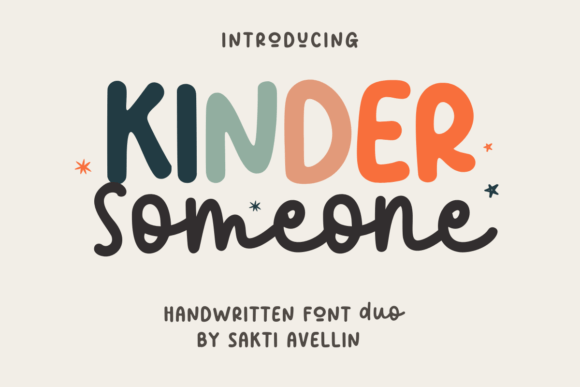 Kinder Someone Duo: A Versatile Handwritten Font Pair for Creative Projects