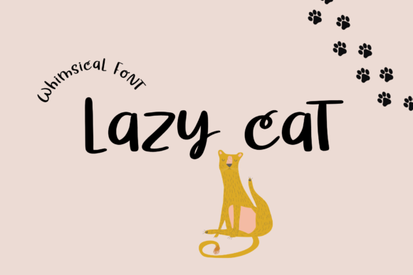 Lazy Cat: Add Sweetness to Your Designs with This Adorable Font