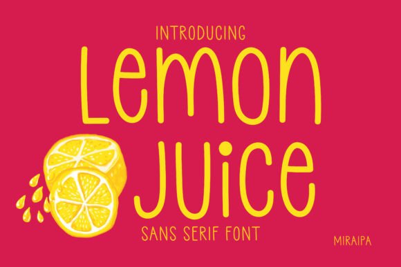 Lemon Juice Font: A Versatile Choice for Creative Projects