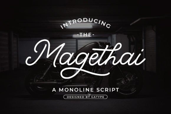 Magethai: A Unique Mono-Line Font for Creative Design