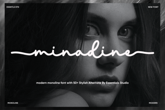 Minadine: A Modern Monoline Font for Versatile Design Applications