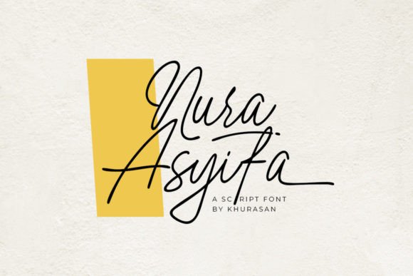Nura Asyifa: A Modern Script Font for Creative Projects