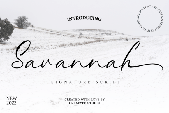 Savannah Signature: A Timeless Font for Modern Branding and Design