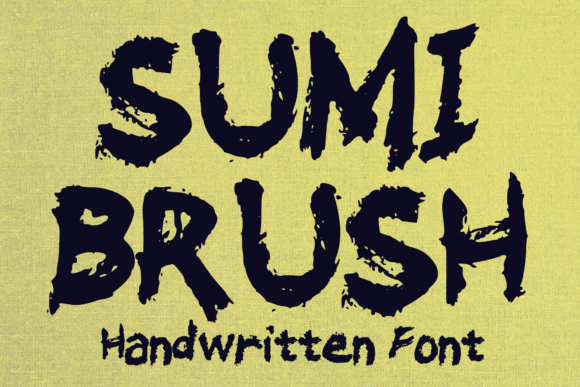 Sumi Brush: A Playful Handwritten Font for Creative Projects